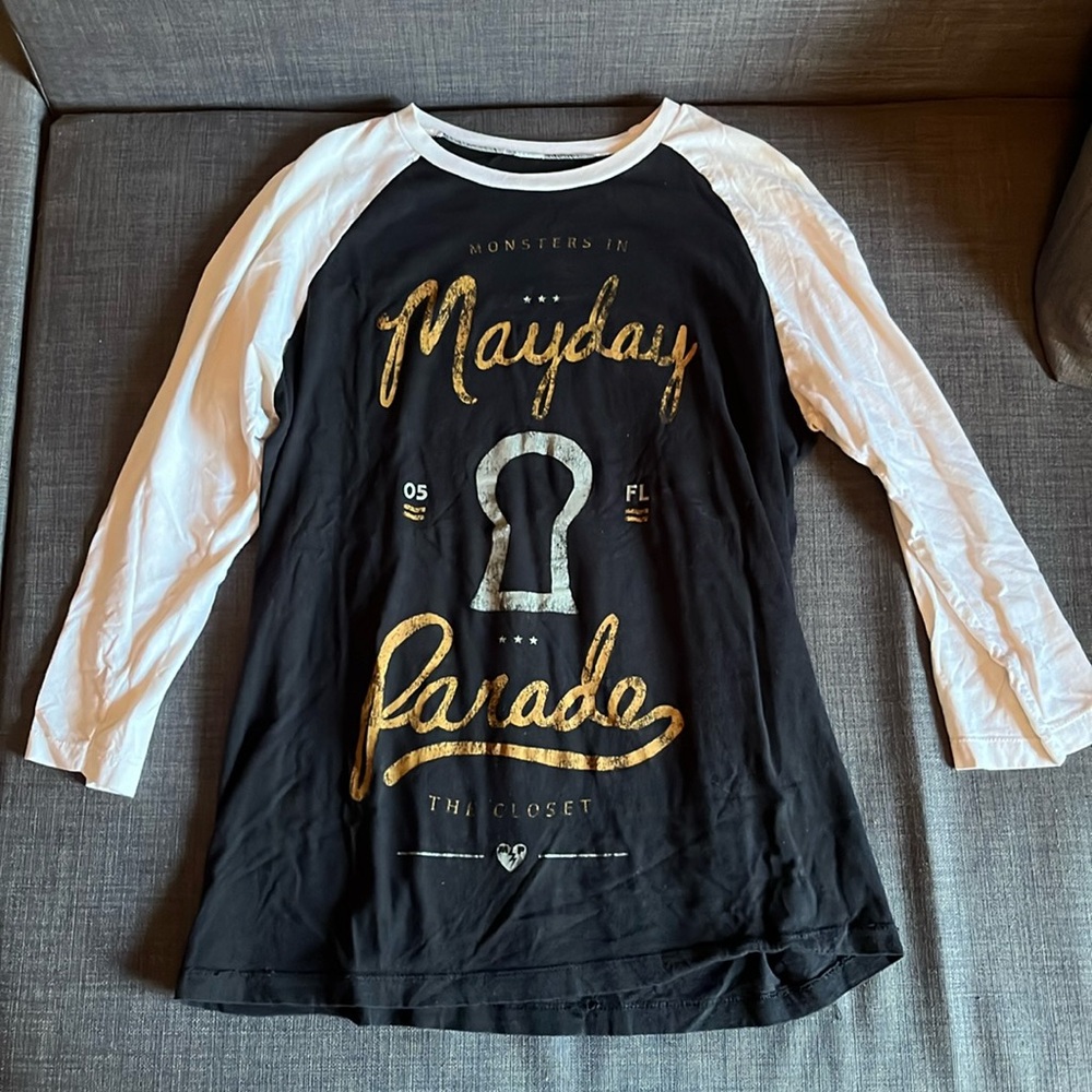 Mayday Parade 2014 concert baseball tee